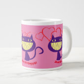 Happy Cats Jumbo-Tasse (Vorderseite Rechts)
