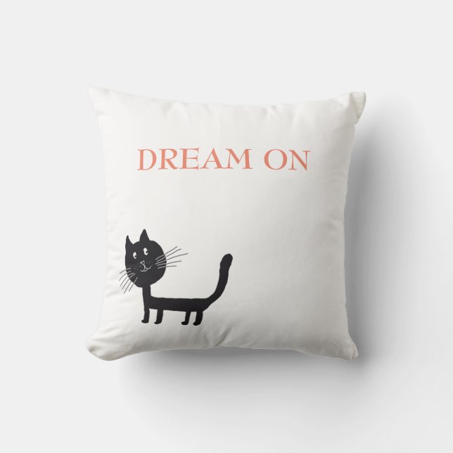Happy Cats Lithografy Throw Cushion Kissen (Vorderseite)