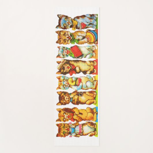 Happy Cats Print Yogamatte (Vorderseite)