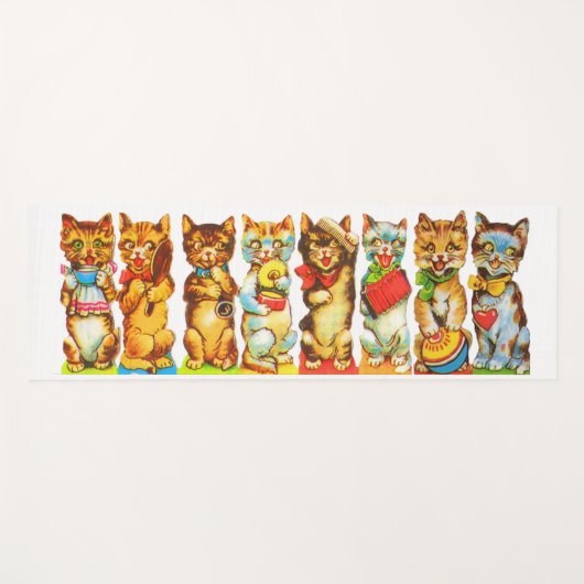 Happy Cats Print Yogamatte