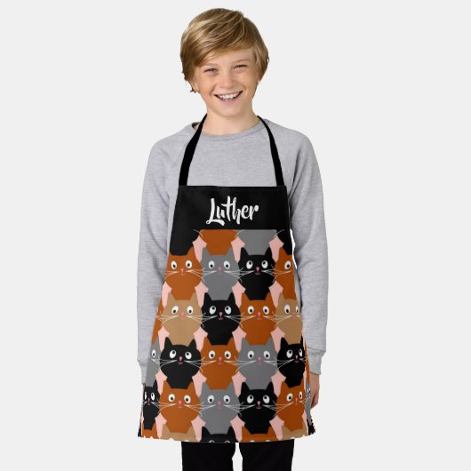 Happy Cats Schürze (Getragen)