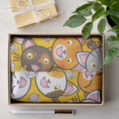 Happy Cats Tissue Paper Seidenpapier (Geschenk)