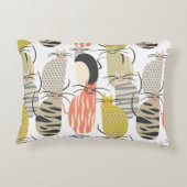 Happy Cats Whimsical Pattern Dekokissen (Rückseite)