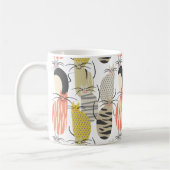 Happy Cats Whimsical Pattern Kaffeetasse (Links)