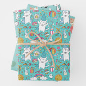 Happy Cats Wrapping Paper Geschenkpapier Set (Beispiel)