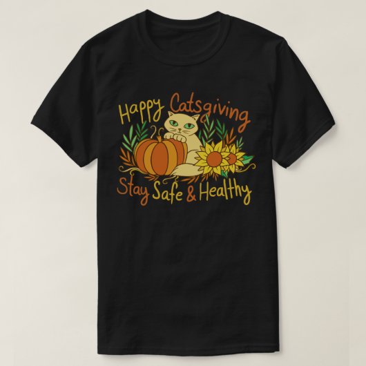 Happy Catsgiving T-Shirt (Design vorne)