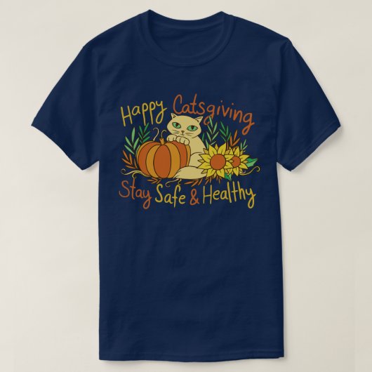 Happy Catsgiving T-Shirt (Design vorne)