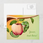 Happy Catterpillar Postkarte (Vorne/Hinten)