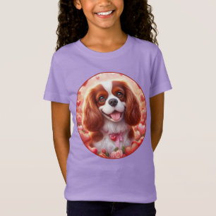Happy Cavalier Puppy Heart T - Shirt Hershey Pup