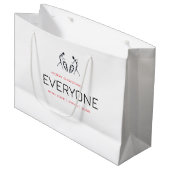 Happy Celebration Christmas Große Geschenktüte (Vorderseite Schrägansicht)