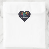 Happy Celebration Herz-Aufkleber (Tasche)