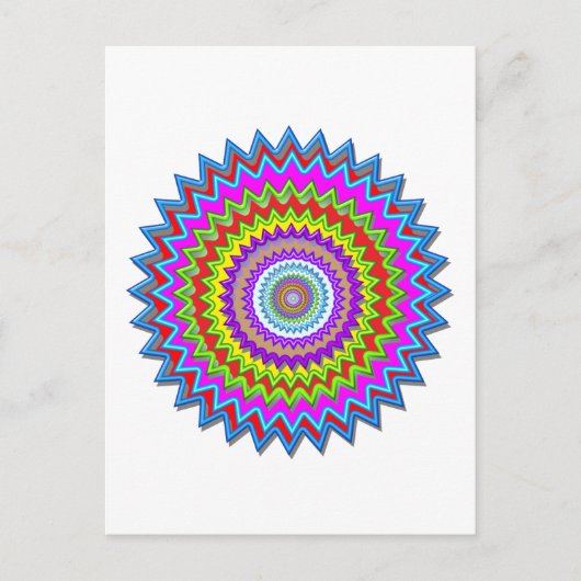 Happy Chakra Art Postkarte (Vorderseite)