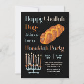 Happy Challah Day Hanukkah Party Einladung (Vorderseite)