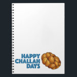 Happy Challah Days Chanukah Hanukkah Holiday Notizblock<br><div class="desc">Eine originelle Marker-Illustration eines Laib geflochtenen herausfordernden Brotes, mit HAPPY CHALLAH DAYS in einem lustigen Schriftart. Ideal für Hanukkah Gabe! Dieses Design ist auch auf anderen Produkten erhältlich. Sehen Sie nicht, wonach Sie suchen? Brauchen Sie Hilfe bei der Anpassung? Kontaktieren Sie diesen Designer, um etwas für Sie kreiert zu haben....</div>