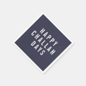 Happy Challah Days | Funny Holiday Hanukkah Serviette (Ecke)