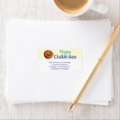 Happy Challah-days Geschenktag Adressaufkleber (Insitu)