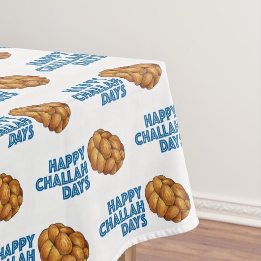 Happy Challah Days Hanukka Chanukah jüdisches Brot Tischdecke (Beispiel)