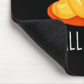 Happy Challah Days Hanukkah - Black, Small, Uni-ad Mousepad (Ecke)