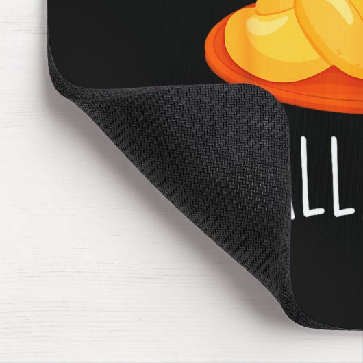 Happy Challah Days Hanukkah - Black, Small, Uni-ad Mousepad (Ecke)