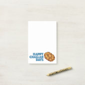 Happy Challah Days Hanukkah Chanukah Brot Loaf Post-it Klebezettel (Auf Schreibtisch)