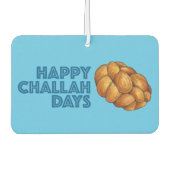 Happy Challah Days Hanukkah Chanukah Holiday Brot Autolufterfrischer (Vorderseite)