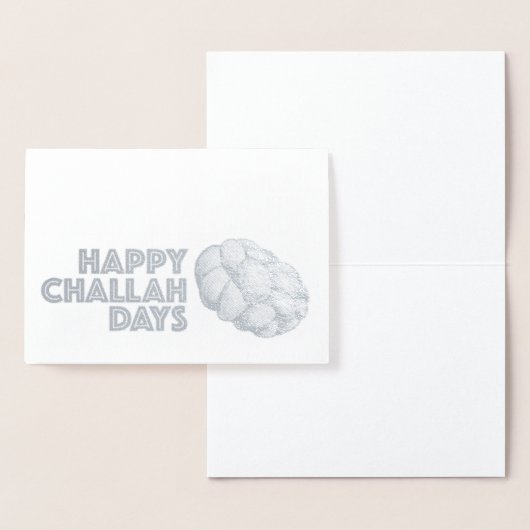 Happy Challah Days Hanukkah Chanukah Holiday Brot Folienkarte (Anzeige)