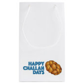 Happy Challah Days Hanukkah Chanukah Holiday Kleine Geschenktüte (Rückseite)