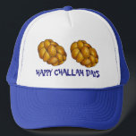 Happy Challah Days Hanukkah Chanukah Holiday Loaf Truckerkappe<br><div class="desc">Eine originelle Marker-Illustration eines Laib geflochtenen herausfordernden Brotes,  mit HAPPY CHALLAH DAYS in einem lustigen Schriftart. Gut für Hanukkah! Diese Urlaubsanschauung ist auch auf anderen Produkten verfügbar. Sehen Sie nicht,  wonach Sie suchen? Brauchen Sie Hilfe bei der Anpassung? Kontaktieren Sie Rebecca,  um etwas für Sie entworfen zu haben.</div>