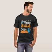 Happy Challah Days Hanukkah Jewish Festival Commem T-Shirt (Vorne ganz)