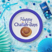Happy Challah-Days Papierplatte Pappteller (Party)
