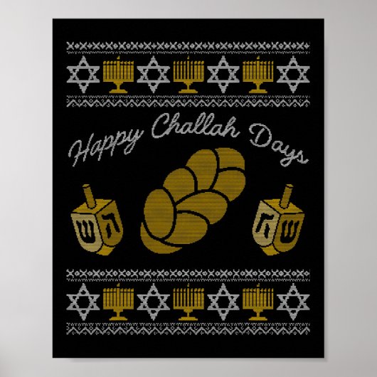 Happy Challah Days Poster (Vorne)