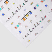 Happy Challah Days Tissue Paper Seidenpapier (Detail)