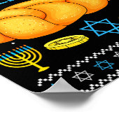 Happy Challah Days Ugly Christmas Hanukkah Poster (Ecke)