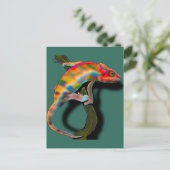 Happy Chameleon Postkarte (Stehend Vorderseite)