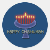 Happy Chanukah Aufkleber (Vorderseite)