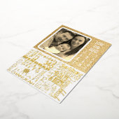 Happy Chanukah Chatter Folien Feiertagskarte (Gedreht)