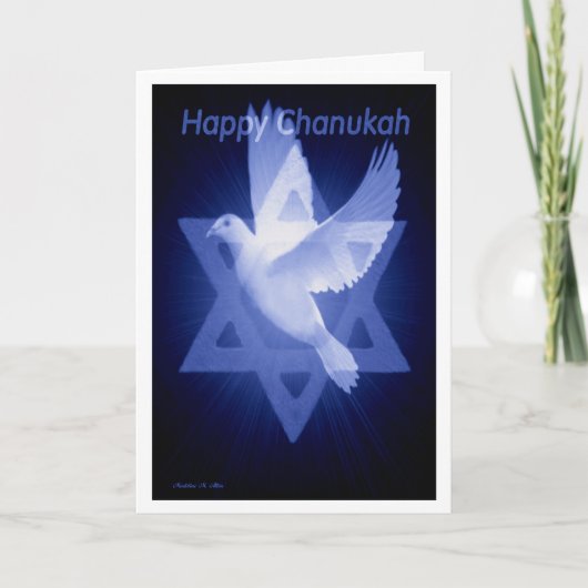 Happy Chanukah Feiertagskarte (Vorderseite)