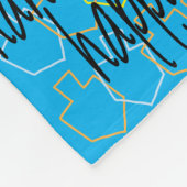 Happy Chanukah Fleece Blanket (Ecke)