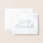 Happy Chanukah Folienkarte (Vorderseite mit Umschlag)