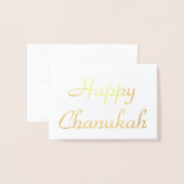 Happy Chanukah Folienkarte (Vorderseite mit Umschlag)