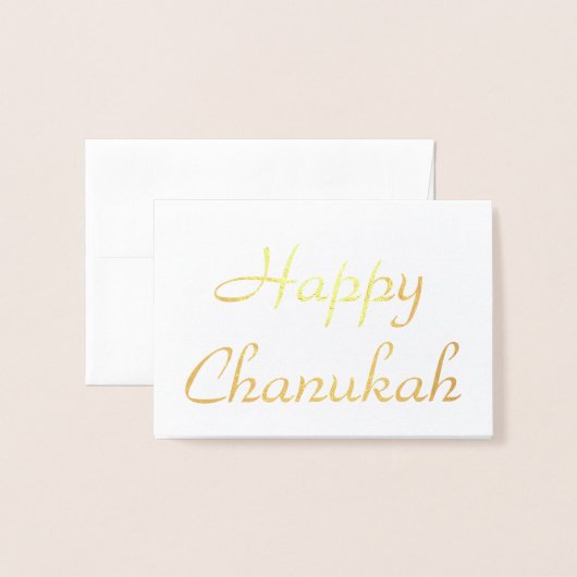 Happy Chanukah Folienkarte (Vorderseite mit Umschlag)