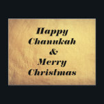 Happy Chanukah & Frohe Weihnachtsfeier Postkarte<br><div class="desc">Happy Chanukah! Frohe Weihnachten!</div>