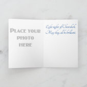 Happy Chanukah Fully Customizable Foto Karte (Innenseite)