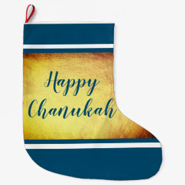 Happy Chanukah Großer Weihnachtsstrumpf