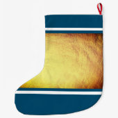 Happy Chanukah Großer Weihnachtsstrumpf (Rückseite)