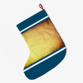 Happy Chanukah Großer Weihnachtsstrumpf (Rückseite (Hängend))