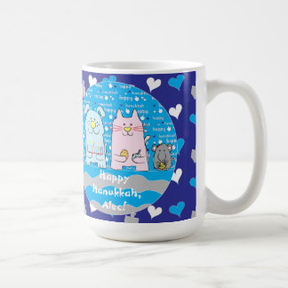 Happy Chanukah/Hanukkah PETS Blue Tasse