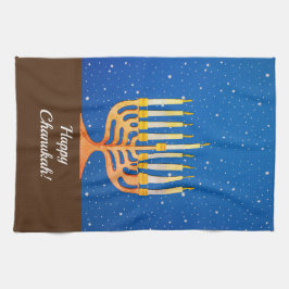 Happy Chanukah! Menorah Geschirrtuch