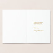 Happy Chanukah Menorah Holiday Folienkarte (Innenseite)