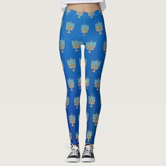 Happy Chanukah! Menorah Leggings (Vorderseite)